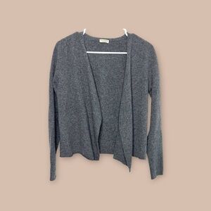 New Scotland gray cardigan sweater size small